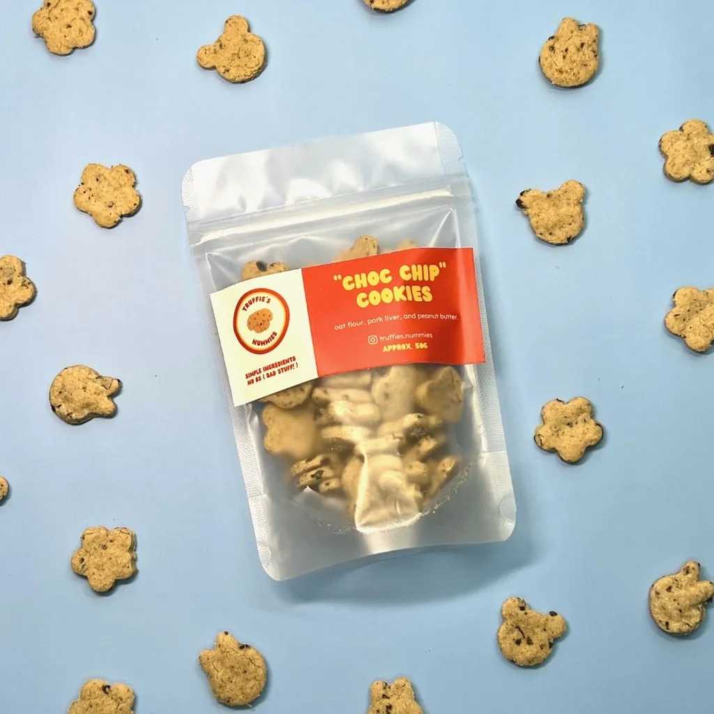 "Choc Chip" (Pork Liver) Cookies - Dog Treats by Truffie's Nummies